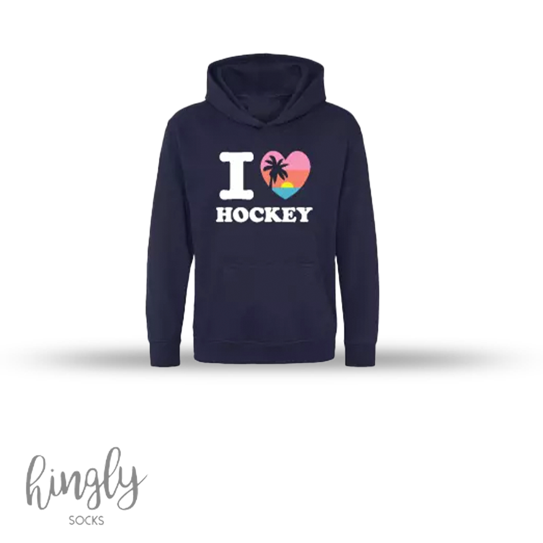 Hingly I love Hockey Zondsondergang Hoodie