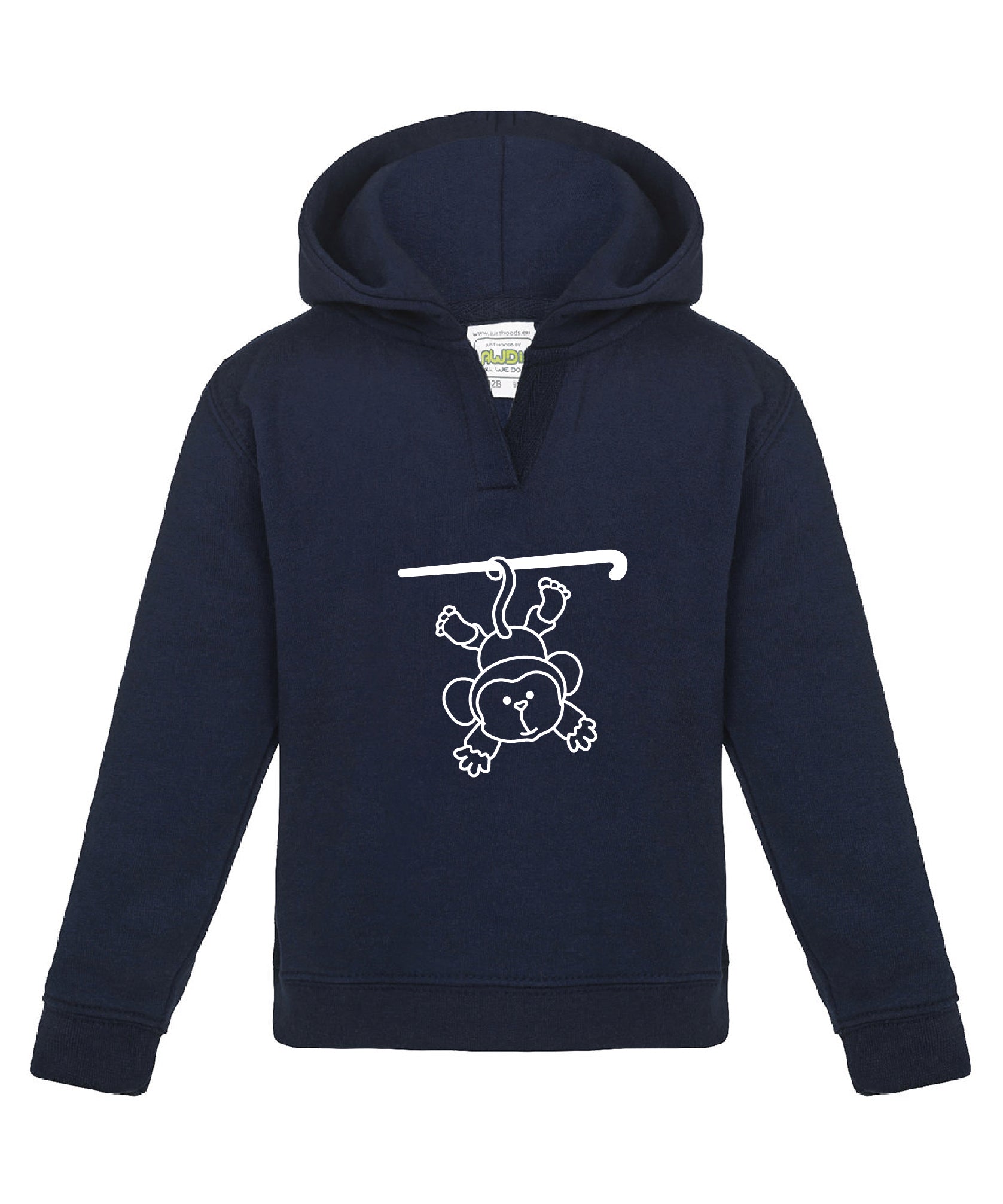 Baby Hoodie Hockey Monkey