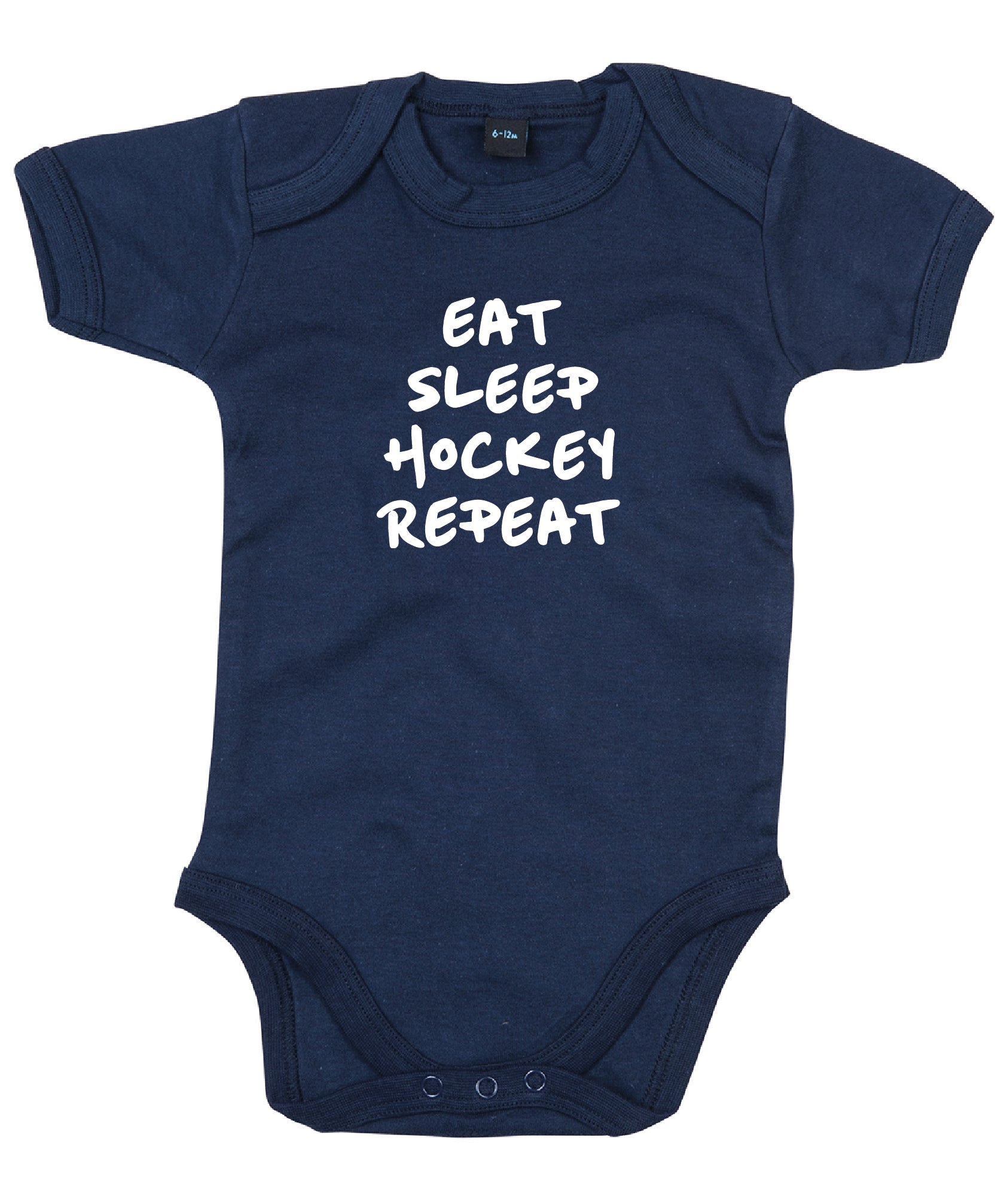 Baby Romper Hockey Eat Sleep Hockey Repeat