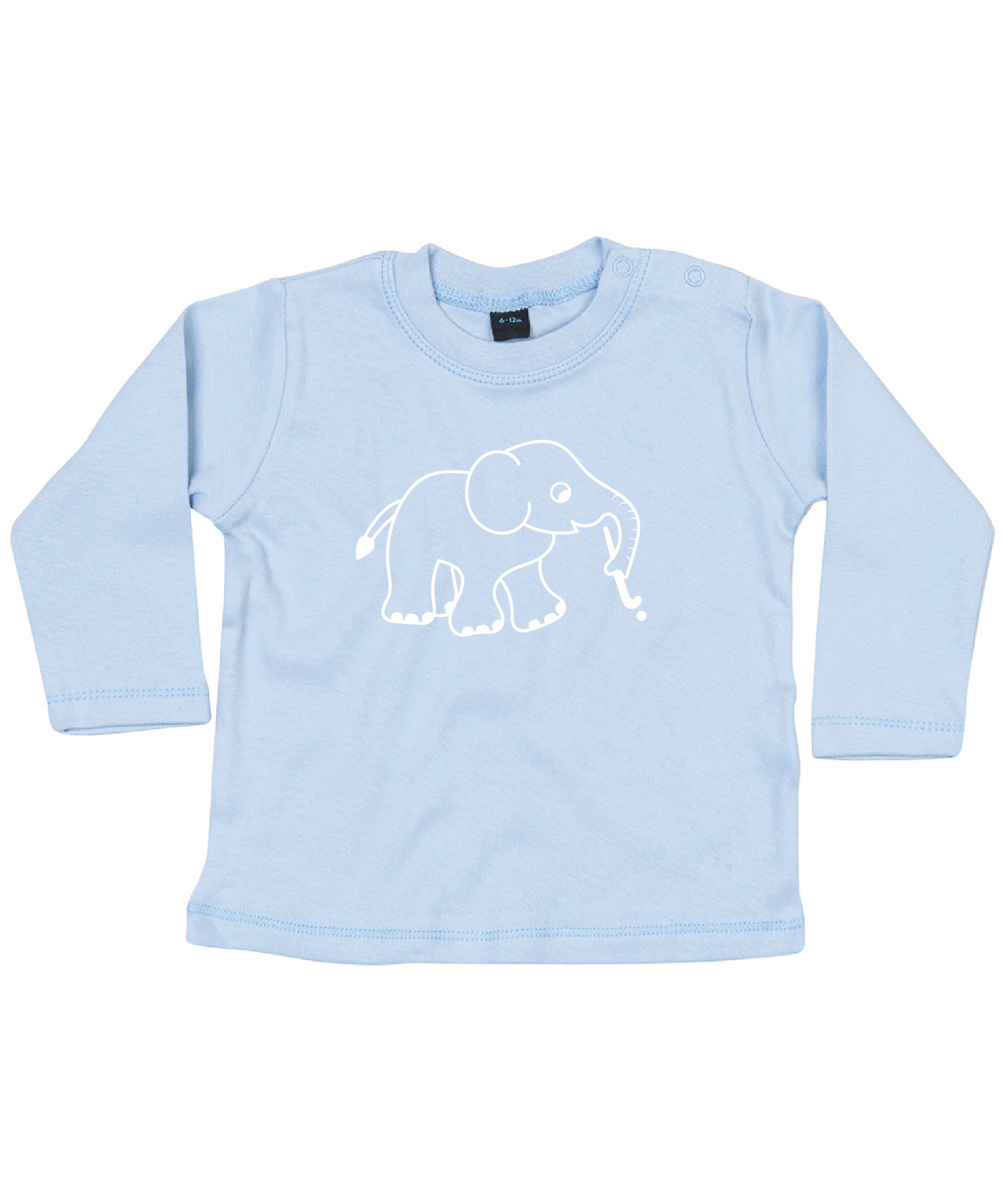 Baby Longsleeve Shirt Hockey Elephant