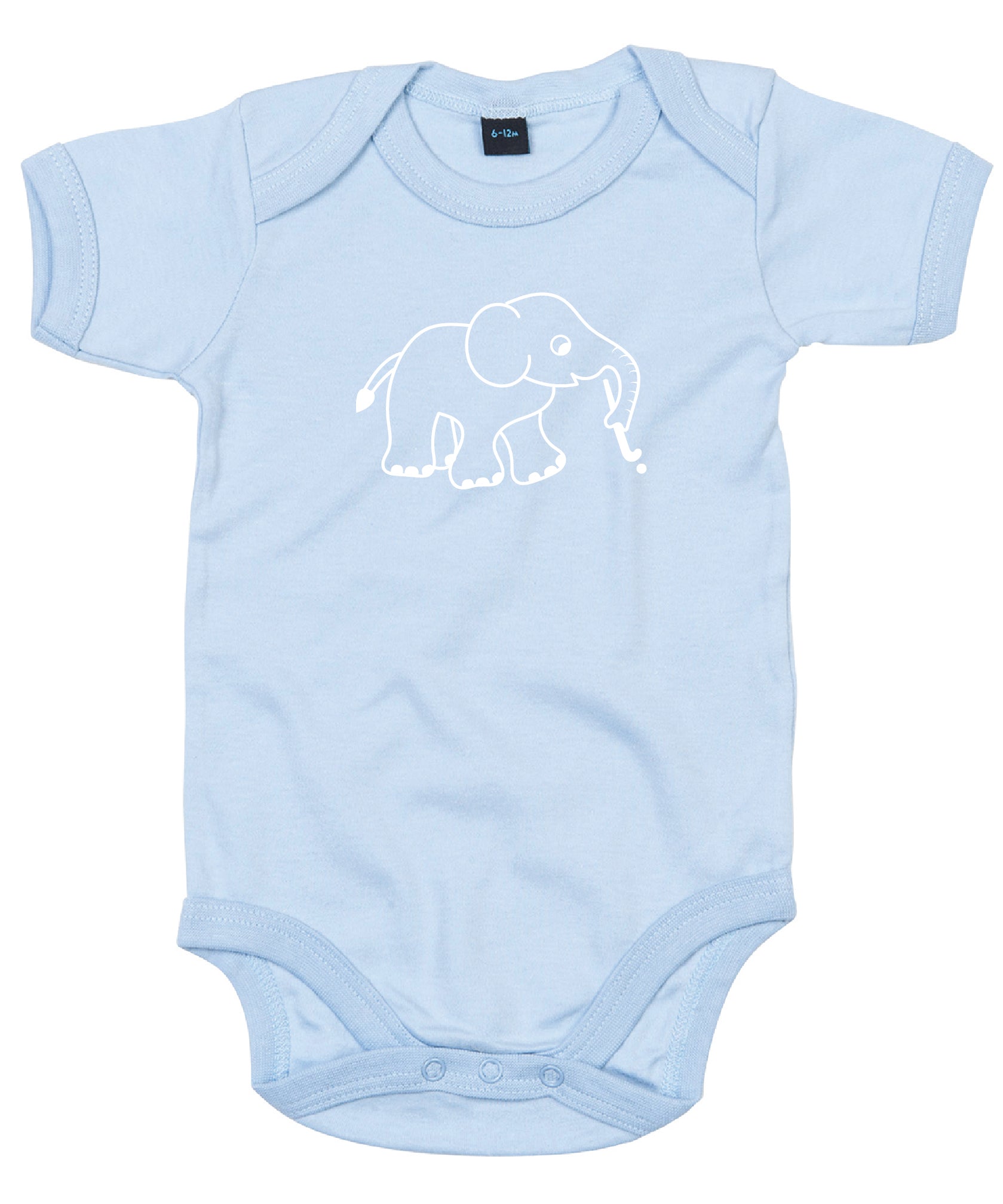 Baby Bodysuit Hockey Elephant