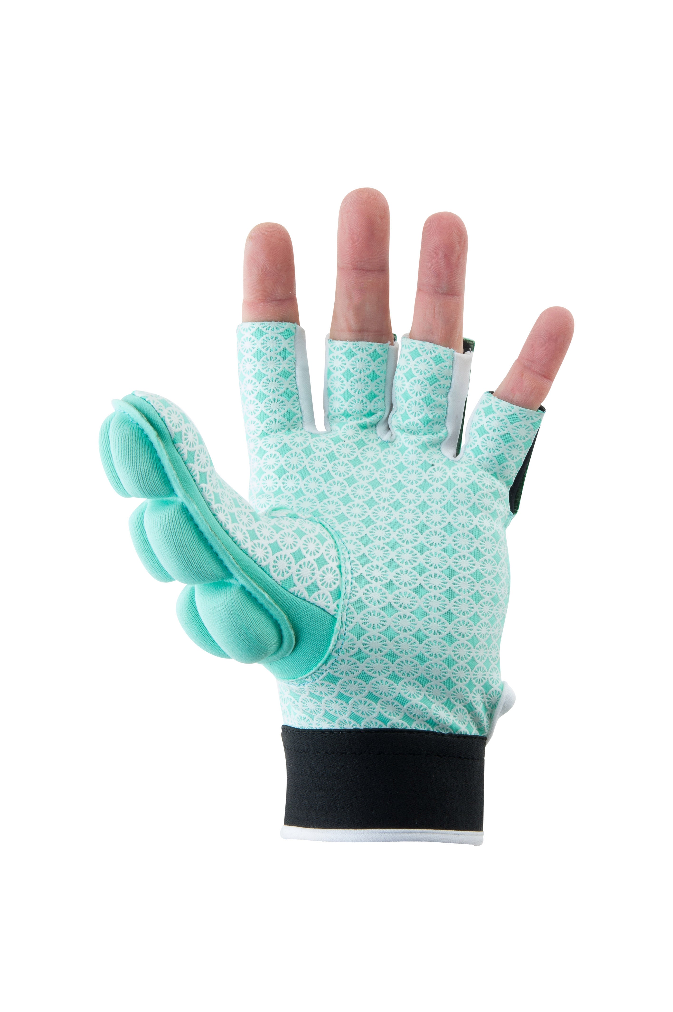 The Indian Maharajah Shell/Foam Half Finger Glove