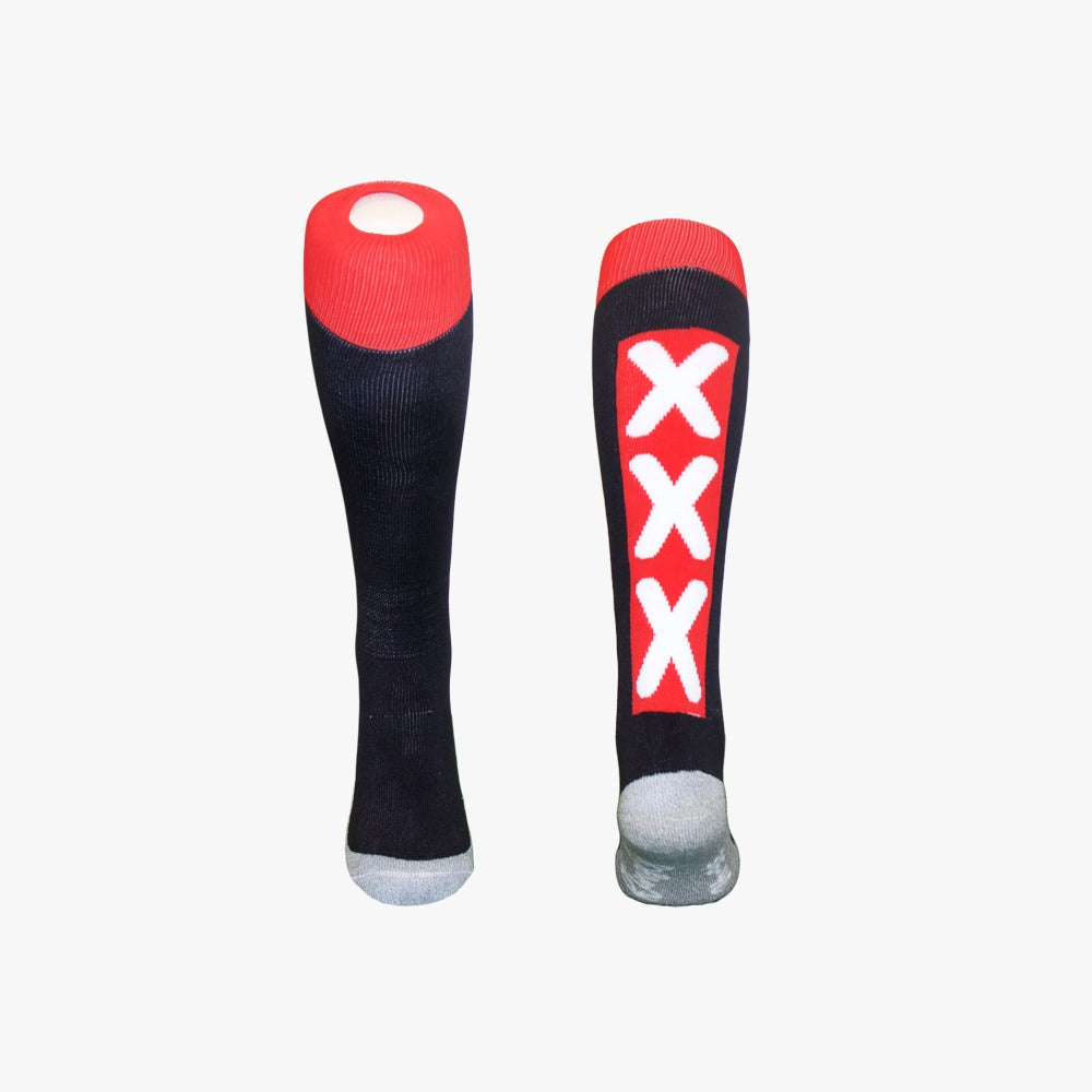 Hingly Sokken - XXX Zwart Rood