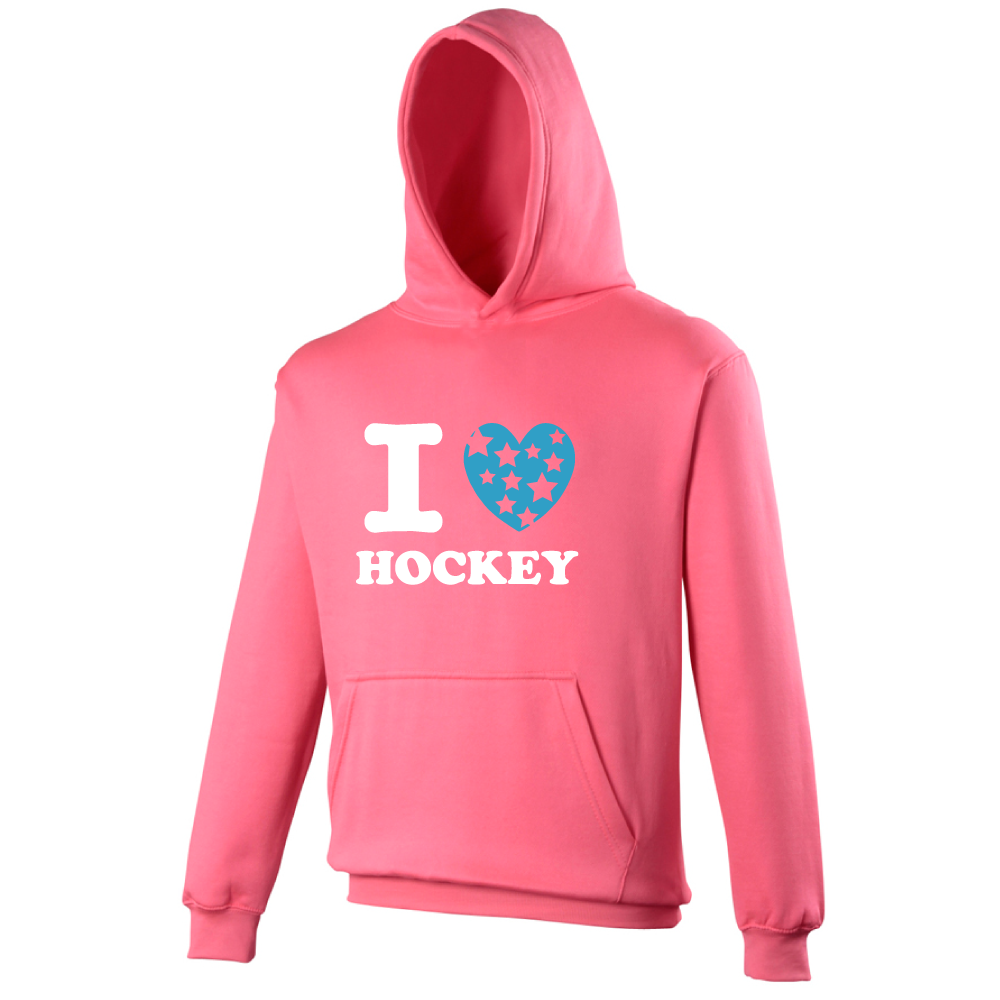 Hingly I love Hockey Sterren Hoodie
