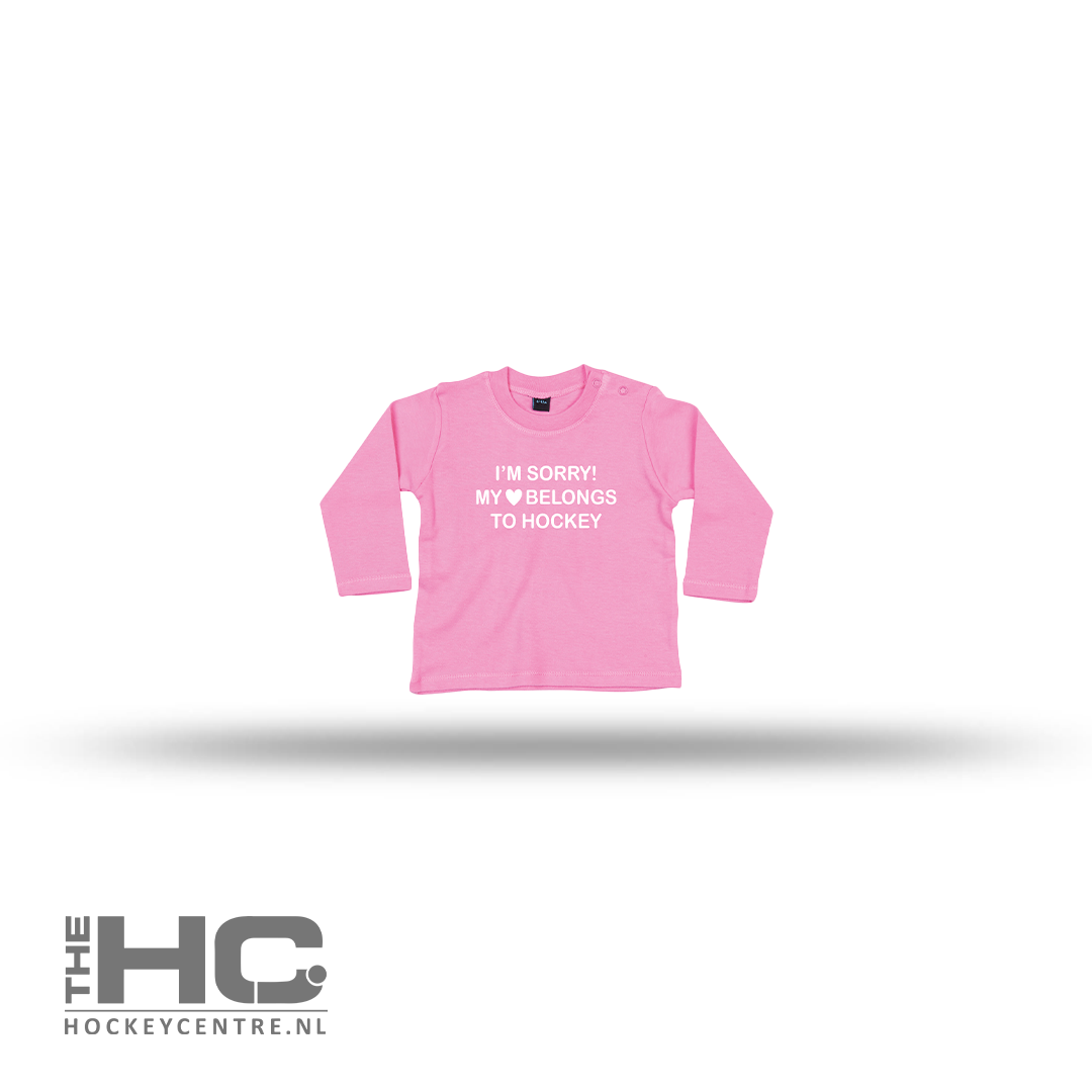 Baby Longsleeve Shirt I'm Sorry My Heart Belongs To Hockey