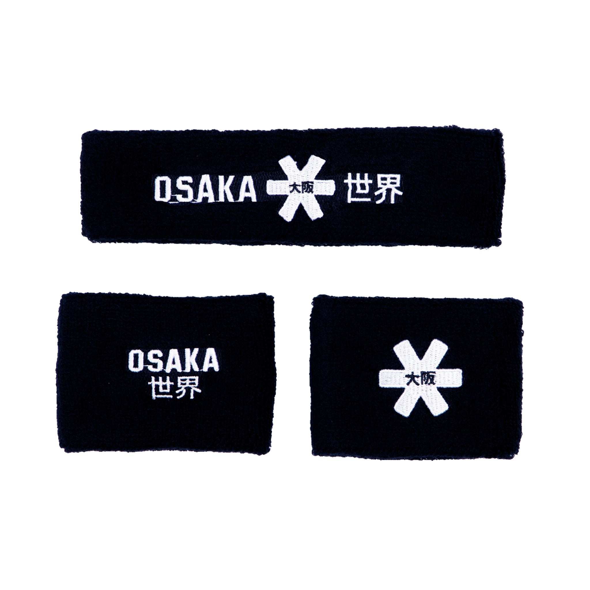 Osaka Sweatband Set - Navy