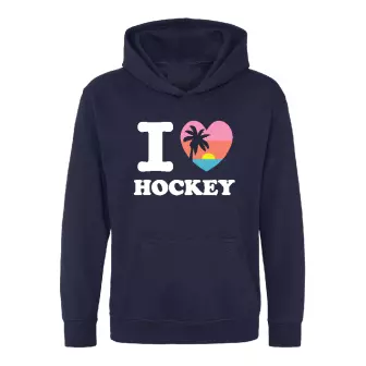 Hingly I love Hockey Sunset Hoodie
