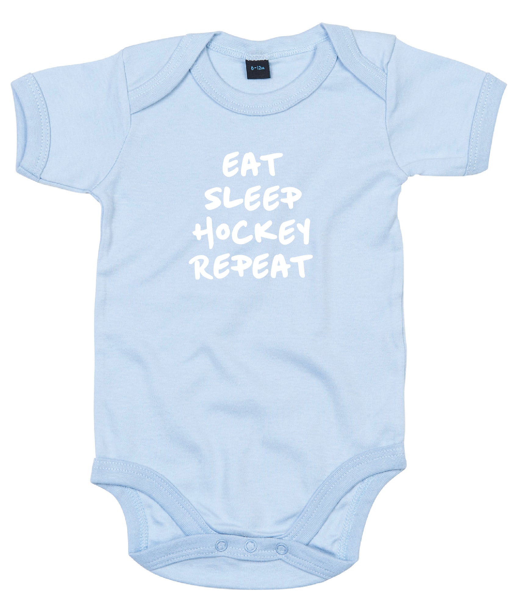 Baby Romper Hockey Eat Sleep Hockey Repeat