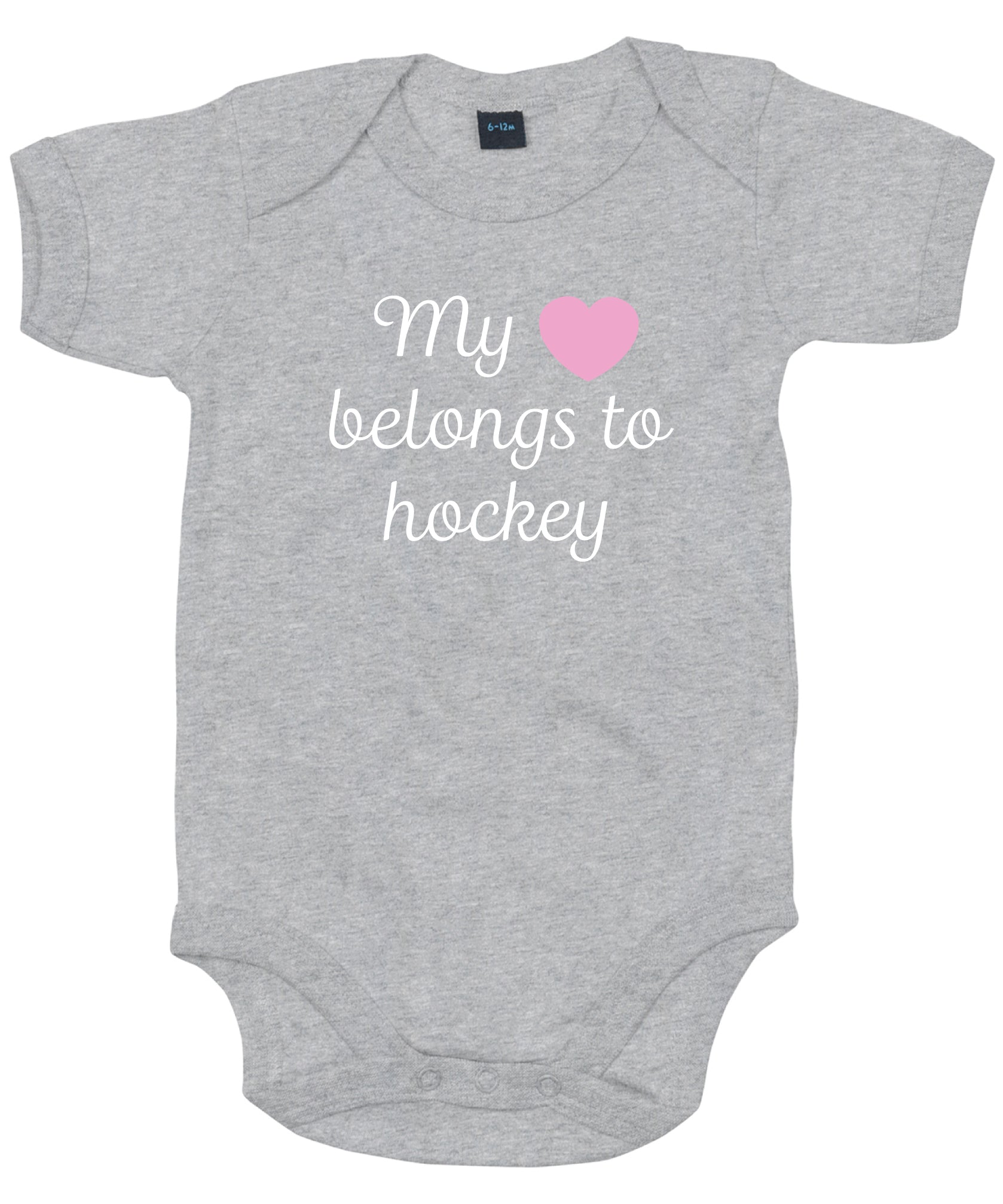 Baby Romper Hockey My Heart Belongs To Hockey