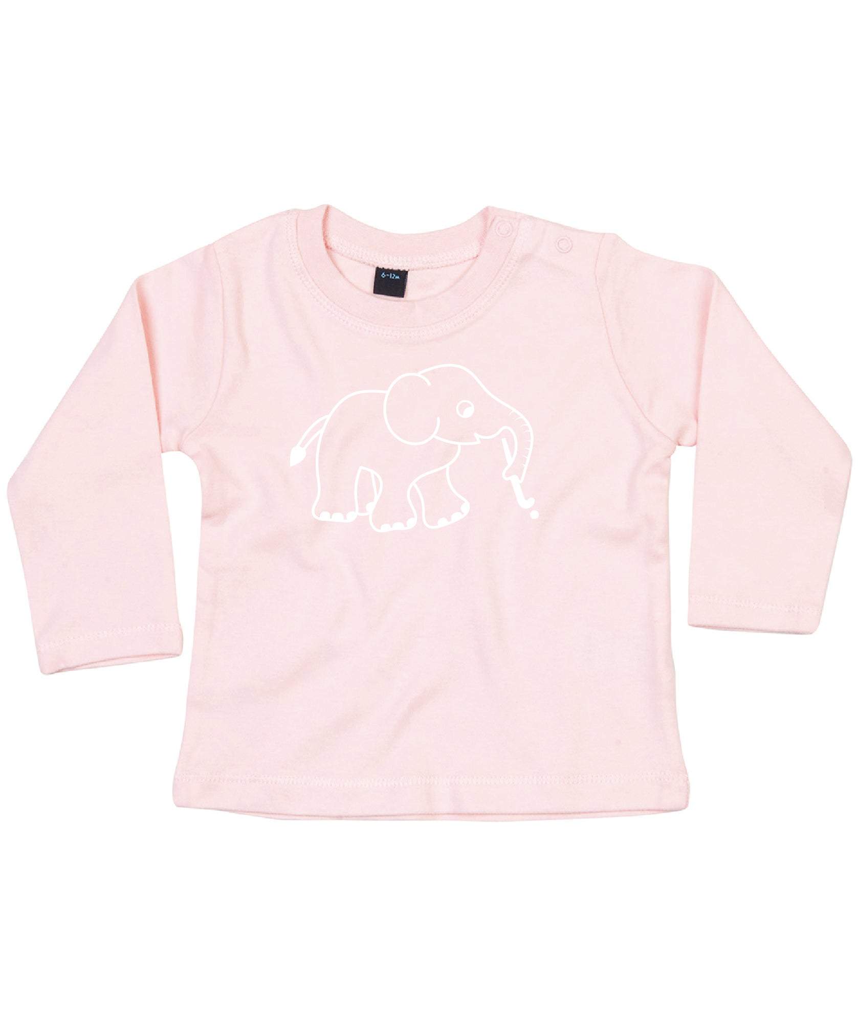 Baby Longsleeve Shirt Hockey Elephant