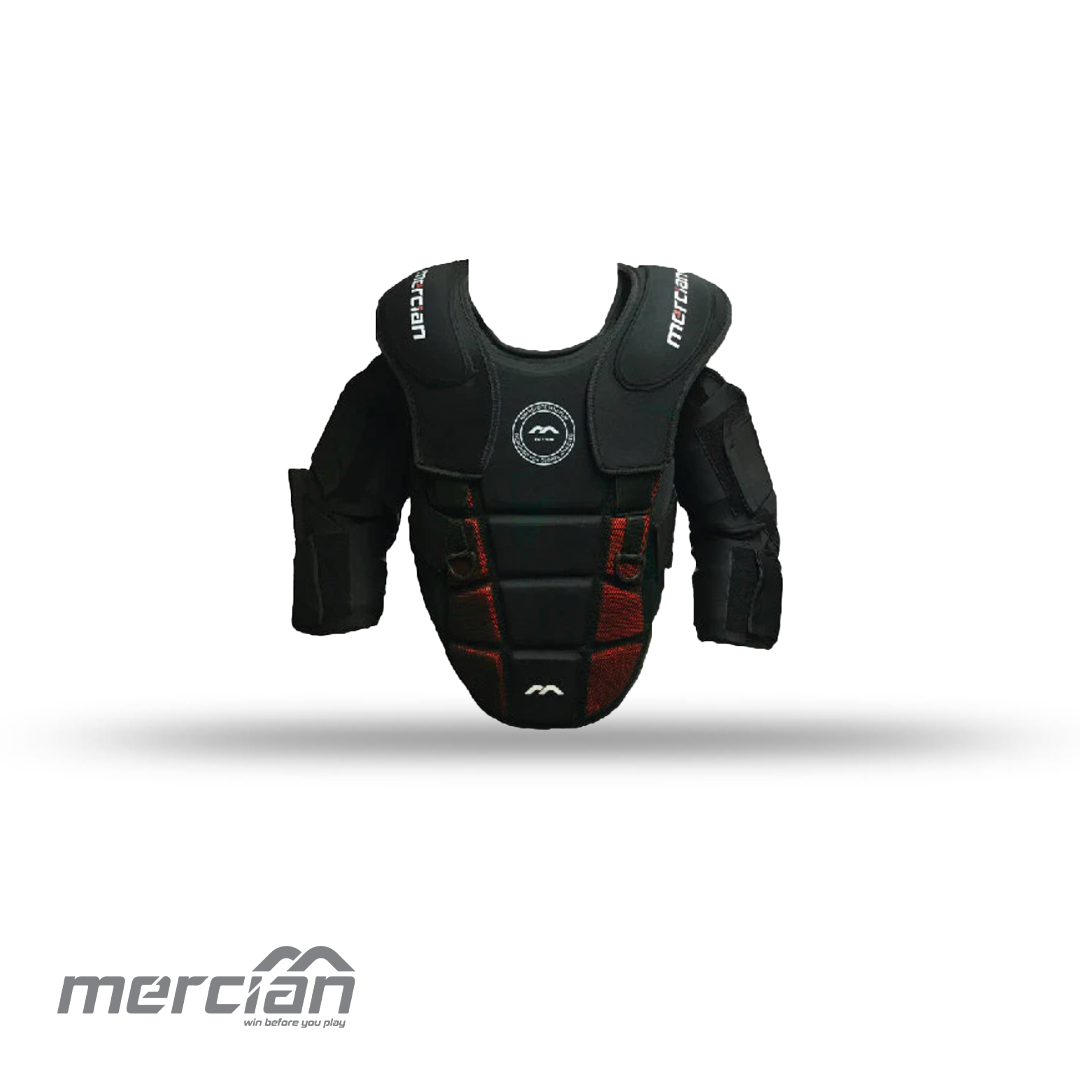 Mercian Evolution Pro Body Armour Zwart/Rood