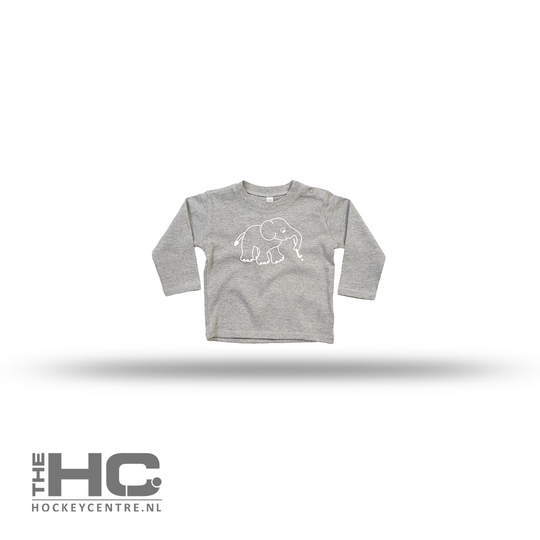 Baby Longsleeve Shirt Hockey Elephant