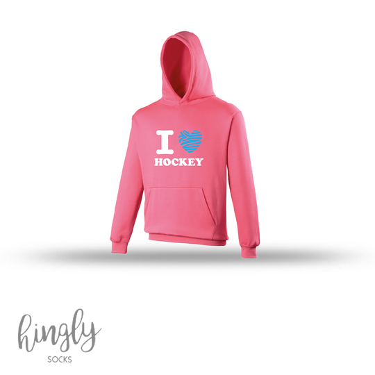 Hingly I love Hockey Zebra Hoodie