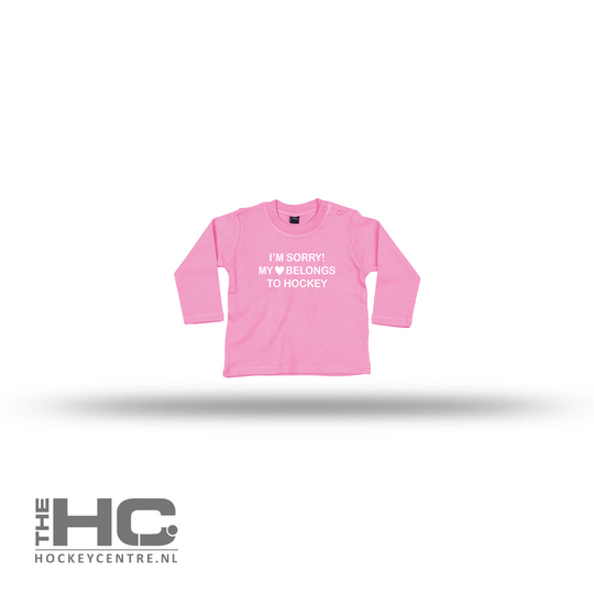 Baby Longsleeve Shirt I'm Sorry My Heart Belongs To Hockey