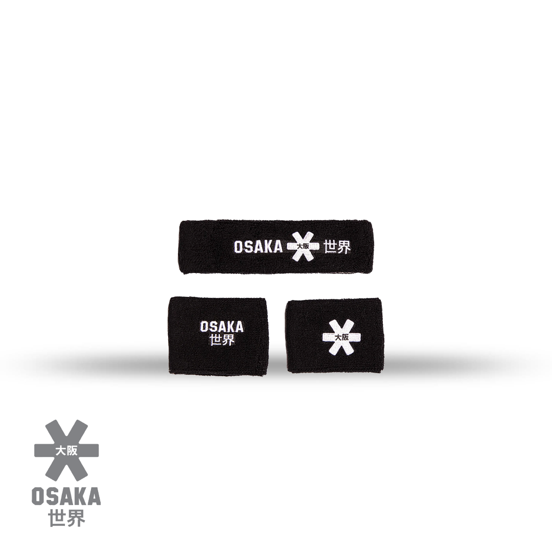 Osaka Zweetband Set - Zwart